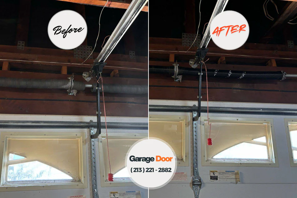 Before and after: garage door repair Port Allegany, PA